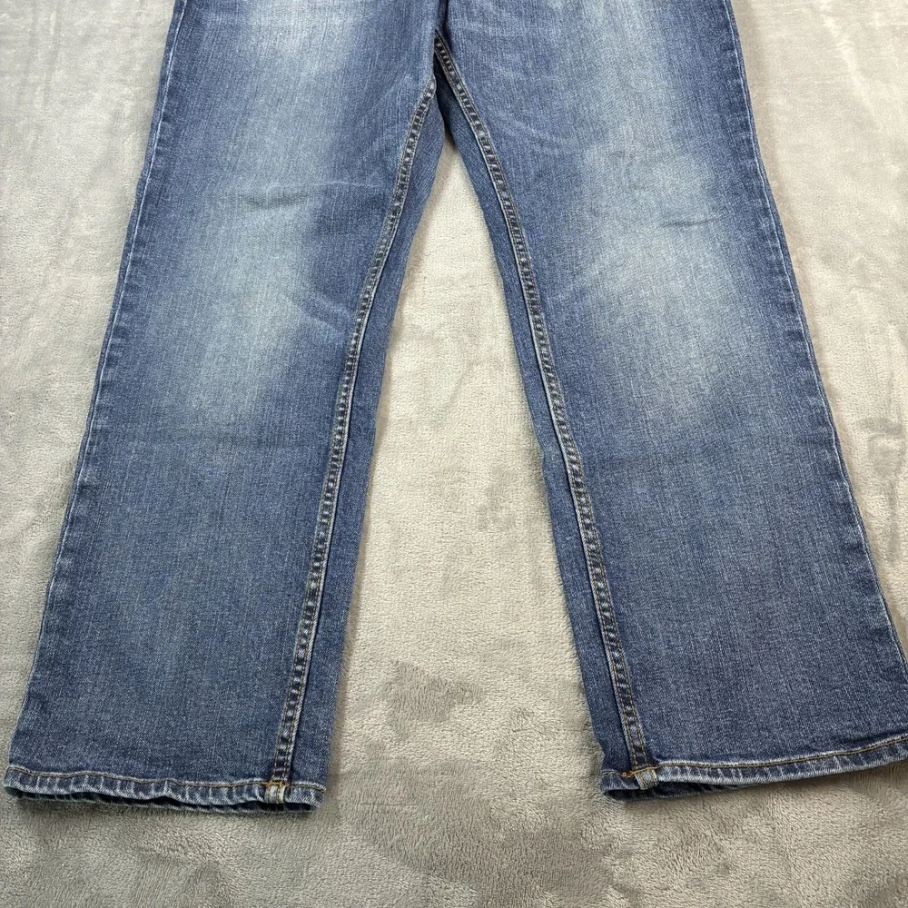 Banana Republic Athletic Fit Jeans Men's 36x29 Mid Rise Med Wash Denim Whiskered